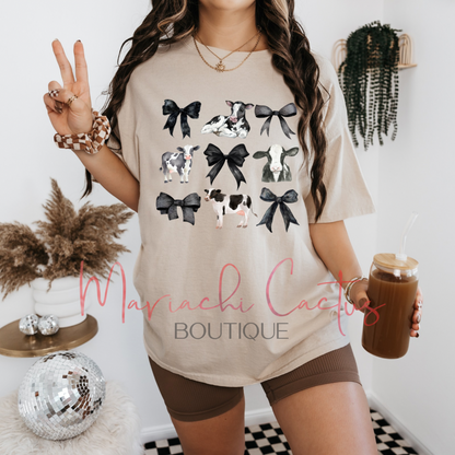 Cow Coquette Tee